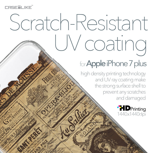 Apple iPhone 7 Plus case Vintage Newspaper Advertising 4819 with UV-Coating Scratch-Resistant Case | CASEiLIKE.com