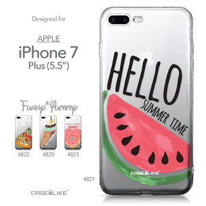 Apple iPhone 7 Plus case Water Melon 4821 Collection | CASEiLIKE.com