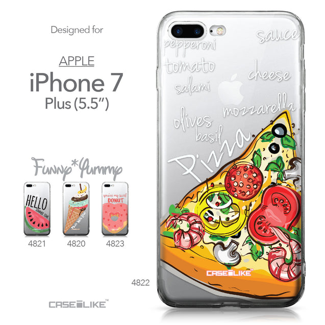 Apple iPhone 7 Plus case Pizza 4822 Collection | CASEiLIKE.com