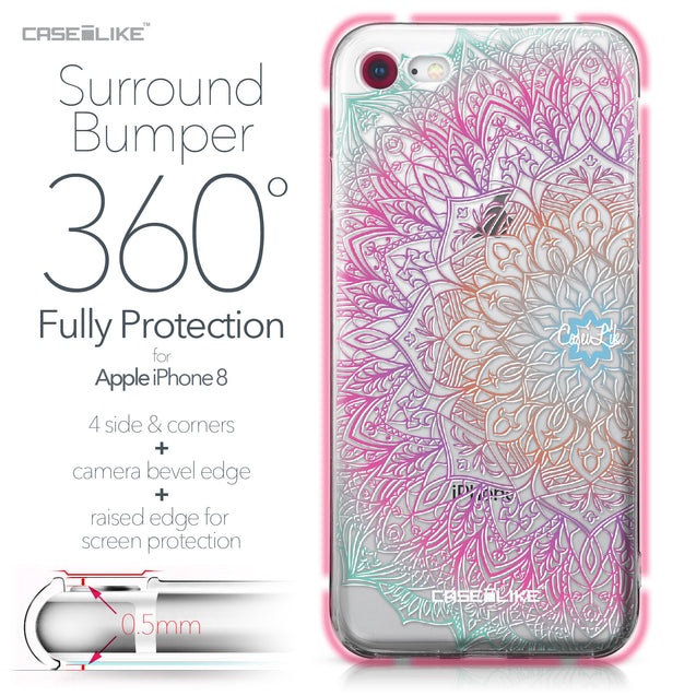 Apple iPhone 8 case Mandala Art 2090 Bumper Case Protection | CASEiLIKE.com