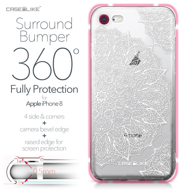 Apple iPhone 8 case Mandala Art 2091 Bumper Case Protection | CASEiLIKE.com
