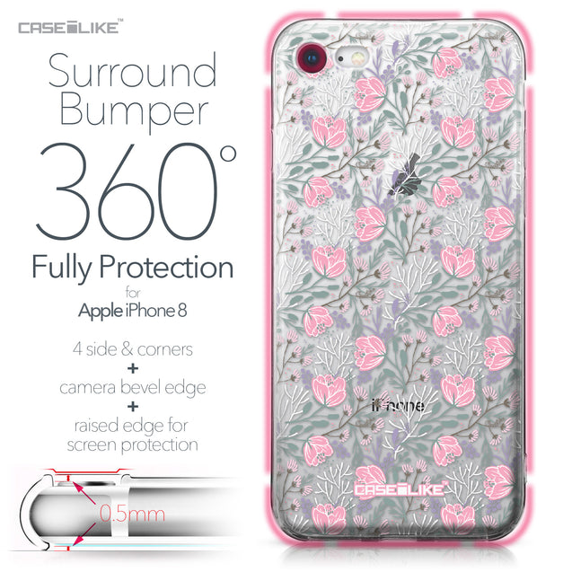 Apple iPhone 8 case Flowers Herbs 2246 Bumper Case Protection | CASEiLIKE.com