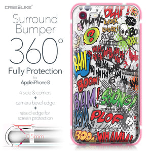 Apple iPhone 8 case Comic Captions 2914 Bumper Case Protection | CASEiLIKE.com