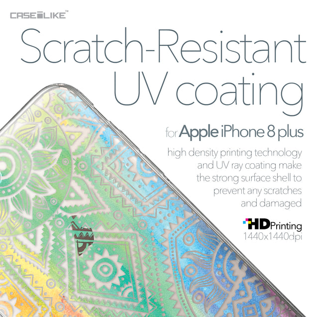 Apple iPhone 8 Plus case Indian Line Art 2064 with UV-Coating Scratch-Resistant Case | CASEiLIKE.com