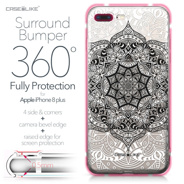 Apple iPhone 8 Plus case Mandala Art 2097 Bumper Case Protection | CASEiLIKE.com