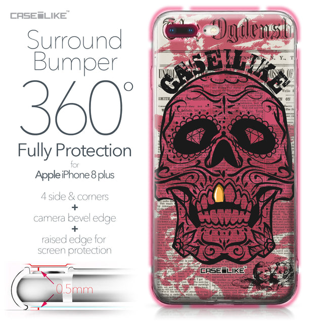 Apple iPhone 8 Plus case Art of Skull 2523 Bumper Case Protection | CASEiLIKE.com
