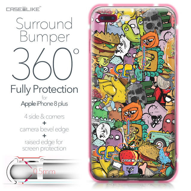 Apple iPhone 8 Plus case Graffiti 2731 Bumper Case Protection | CASEiLIKE.com