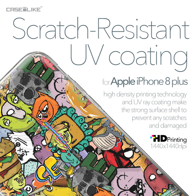 Apple iPhone 8 Plus case Graffiti 2731 with UV-Coating Scratch-Resistant Case | CASEiLIKE.com