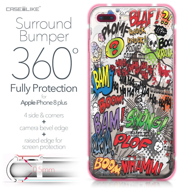 Apple iPhone 8 Plus case Comic Captions 2914 Bumper Case Protection | CASEiLIKE.com
