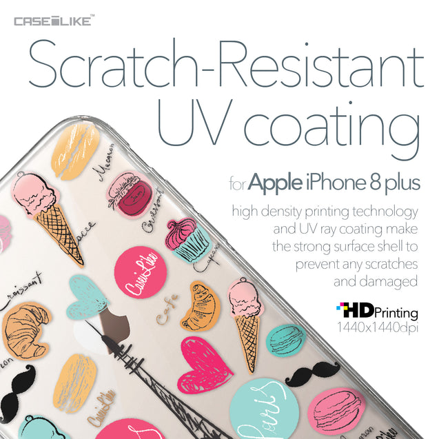 Apple iPhone 8 Plus case Paris Holiday 3904 with UV-Coating Scratch-Resistant Case | CASEiLIKE.com