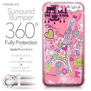 Apple iPhone 8 Plus case Paris Holiday 3905 Bumper Case Protection | CASEiLIKE.com