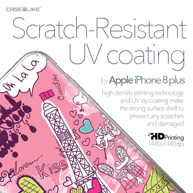 Apple iPhone 8 Plus case Paris Holiday 3905 with UV-Coating Scratch-Resistant Case | CASEiLIKE.com