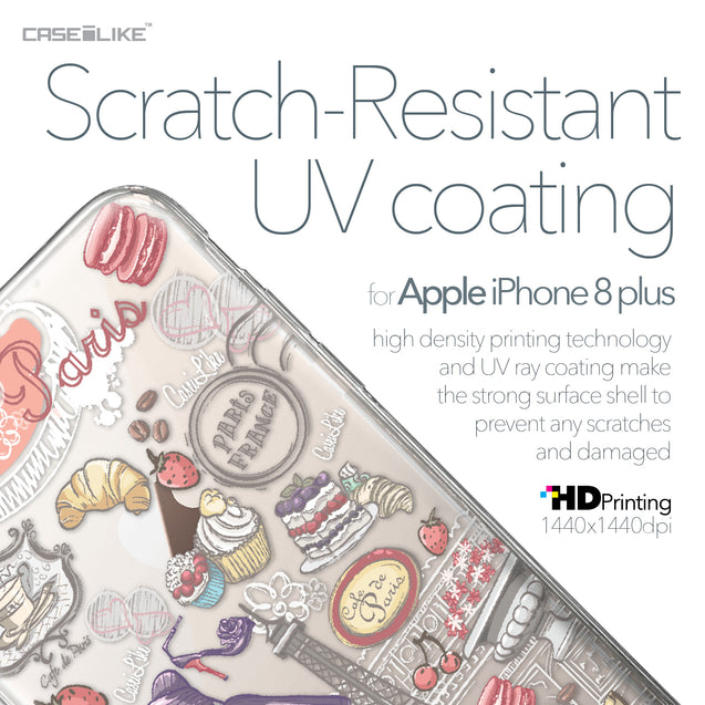 Apple iPhone 8 Plus case Paris Holiday 3907 with UV-Coating Scratch-Resistant Case | CASEiLIKE.com