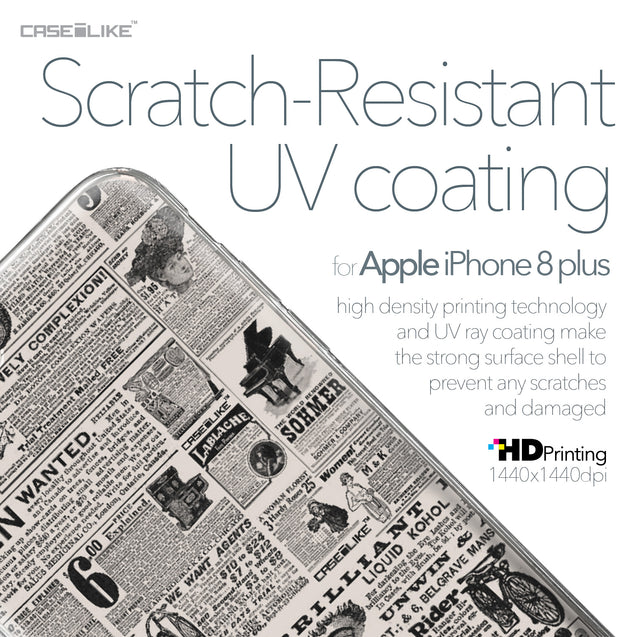 Apple iPhone 8 Plus case Vintage Newspaper Advertising 4818 with UV-Coating Scratch-Resistant Case | CASEiLIKE.com