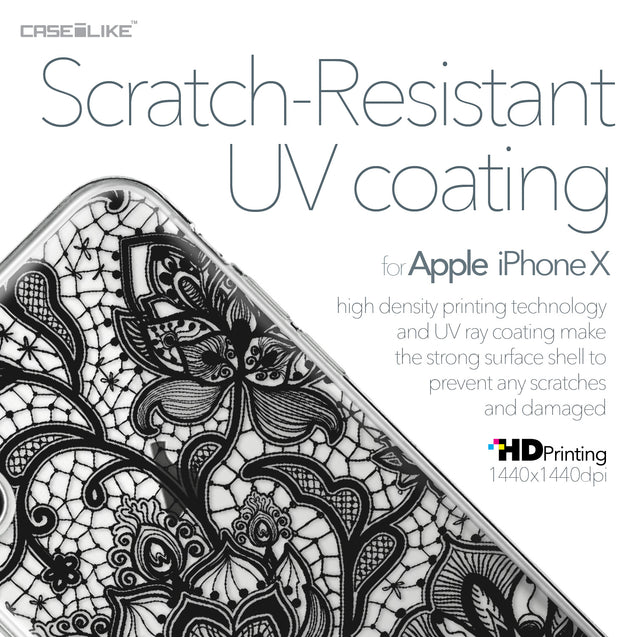 Apple iPhone X case Lace 2037 with UV-Coating Scratch-Resistant Case | CASEiLIKE.com