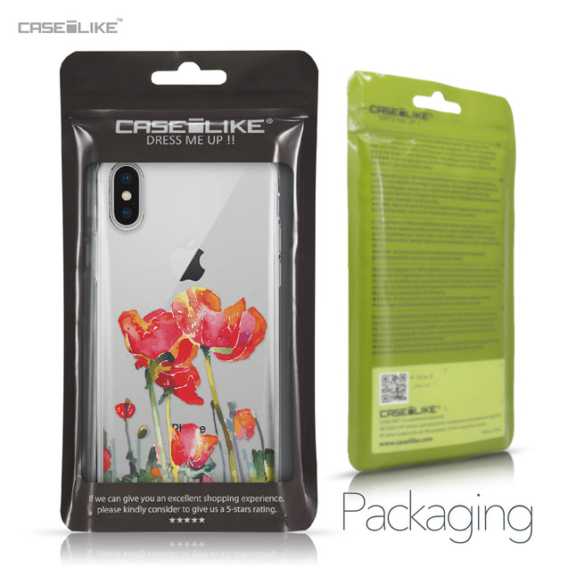 Apple iPhone X case Watercolor Floral 2230 Retail Packaging | CASEiLIKE.com