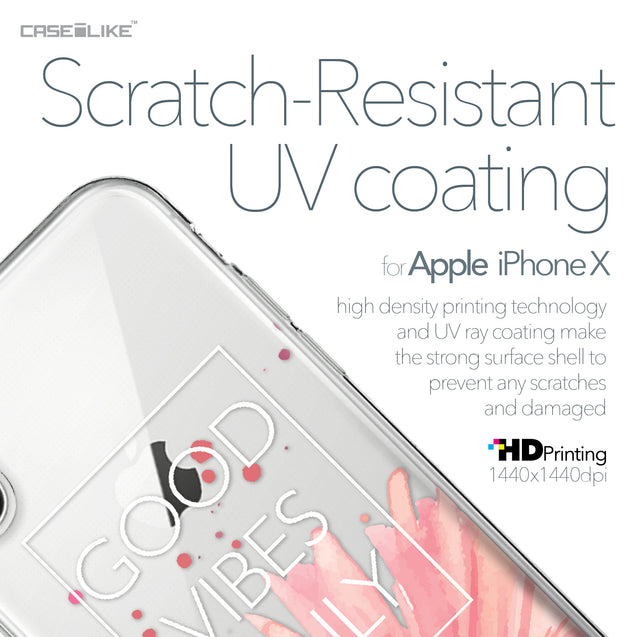 Apple iPhone X case Gerbera 2258 with UV-Coating Scratch-Resistant Case | CASEiLIKE.com