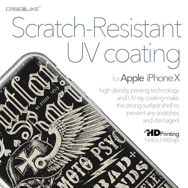 Apple iPhone X case Art of Skull 2531 with UV-Coating Scratch-Resistant Case | CASEiLIKE.com