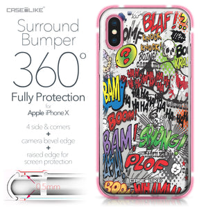 Apple iPhone X case Comic Captions 2914 Bumper Case Protection | CASEiLIKE.com