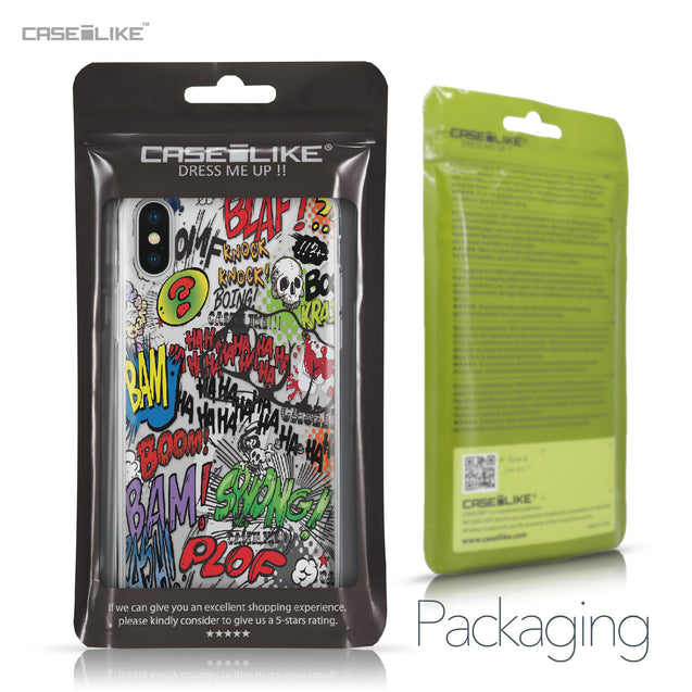 Apple iPhone X case Comic Captions 2914 Retail Packaging | CASEiLIKE.com