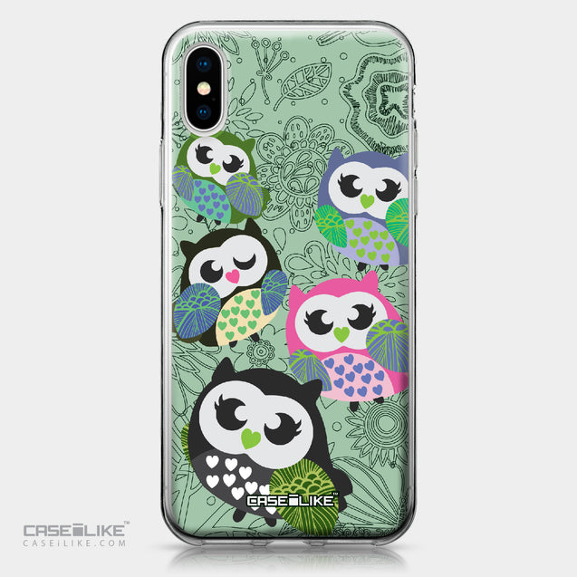 Apple iPhone X case Owl Graphic Design 3313 | CASEiLIKE.com