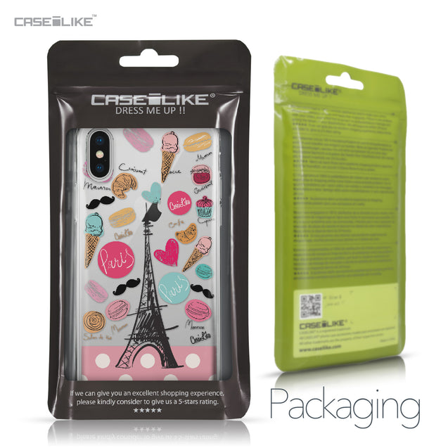 Apple iPhone X case Paris Holiday 3904 Retail Packaging | CASEiLIKE.com