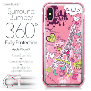 Apple iPhone X case Paris Holiday 3905 Bumper Case Protection | CASEiLIKE.com