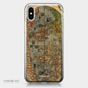 Apple iPhone X case World Map Vintage 4608 | CASEiLIKE.com