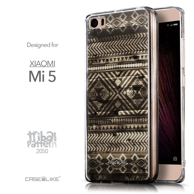 Front & Side View - CASEiLIKE Xiaomi Mi 5 back cover Indian Tribal Theme Pattern 2050