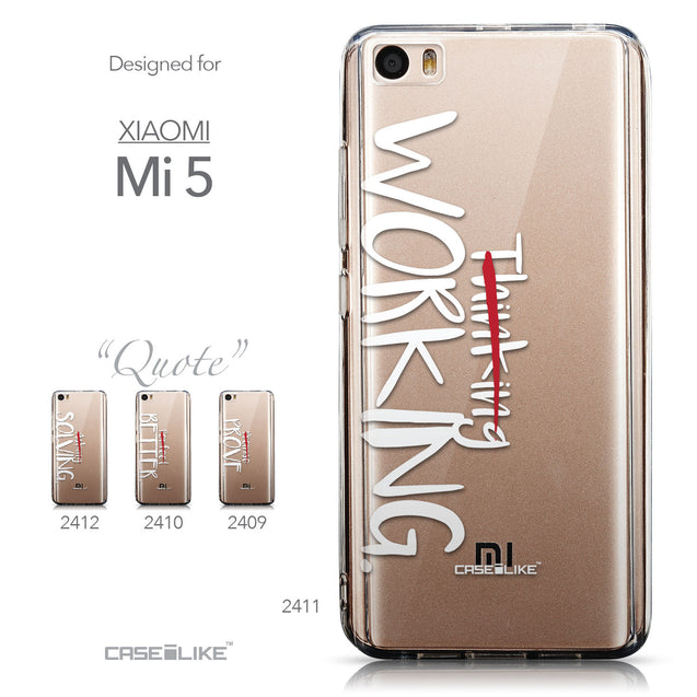 Collection - CASEiLIKE Xiaomi Mi 5 back cover Quote 2411