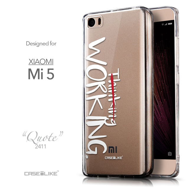 Front & Side View - CASEiLIKE Xiaomi Mi 5 back cover Quote 2411