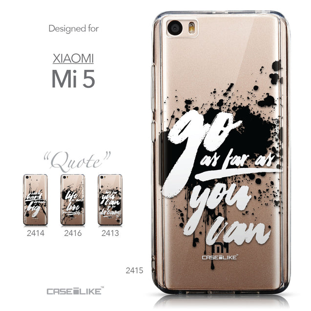 Collection - CASEiLIKE Xiaomi Mi 5 back cover Quote 2415