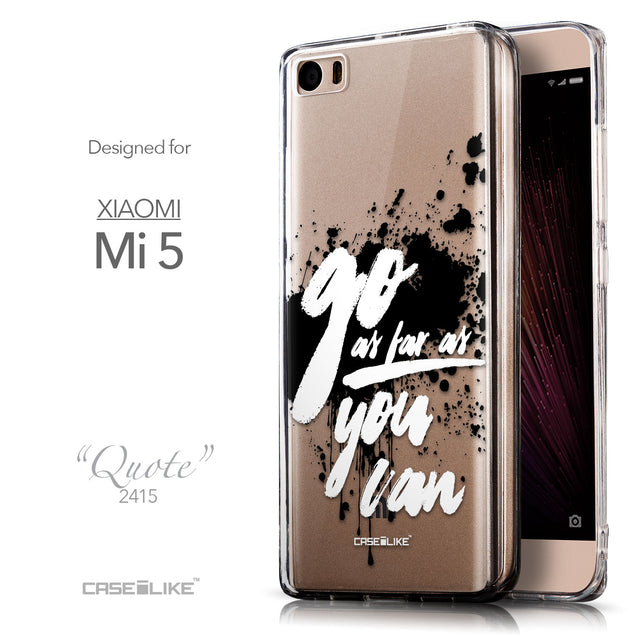 Front & Side View - CASEiLIKE Xiaomi Mi 5 back cover Quote 2415