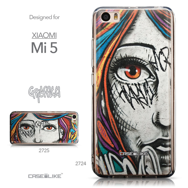 Collection - CASEiLIKE Xiaomi Mi 5 back cover Graffiti Girl 2724