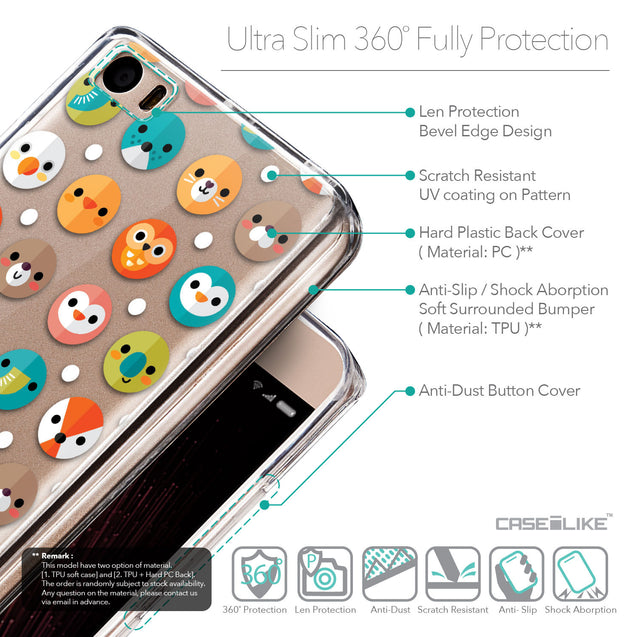 Details in English - CASEiLIKE Xiaomi Mi 5 back cover Animal Cartoon 3638