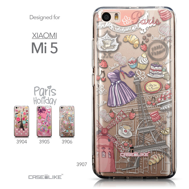 Collection - CASEiLIKE Xiaomi Mi 5 back cover Paris Holiday 3907