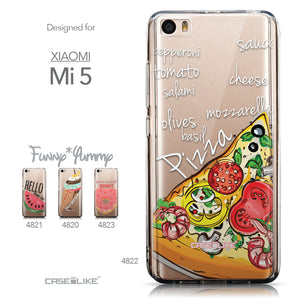 Collection - CASEiLIKE Xiaomi Mi 5 back cover Pizza 4822