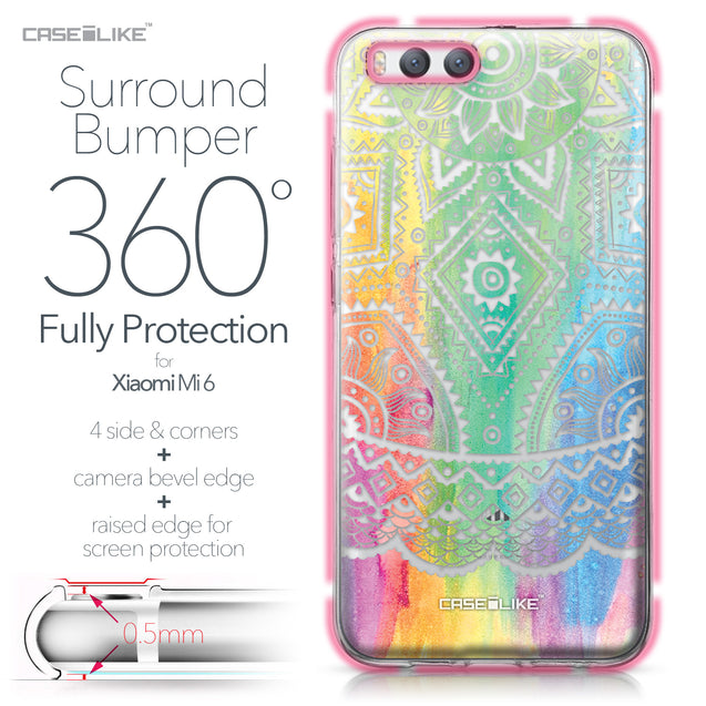 Xiaomi Mi 6 case Indian Line Art 2064 Bumper Case Protection | CASEiLIKE.com