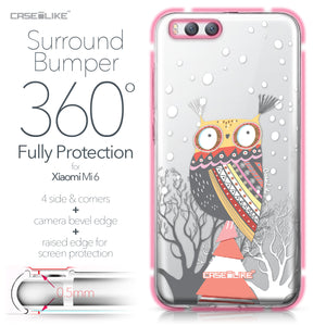 Xiaomi Mi 6 case Owl Graphic Design 3317 Bumper Case Protection | CASEiLIKE.com