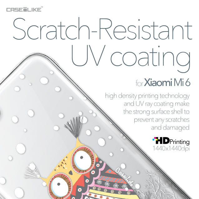 Xiaomi Mi 6 case Owl Graphic Design 3317 with UV-Coating Scratch-Resistant Case | CASEiLIKE.com