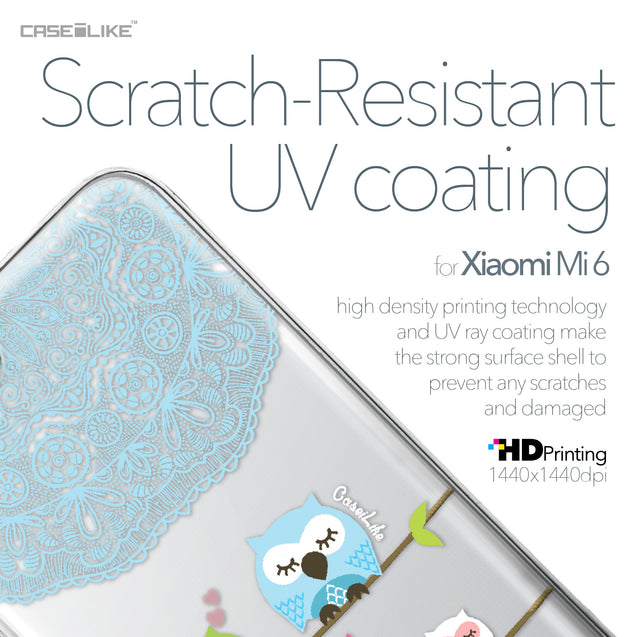 Xiaomi Mi 6 case Owl Graphic Design 3318 with UV-Coating Scratch-Resistant Case | CASEiLIKE.com