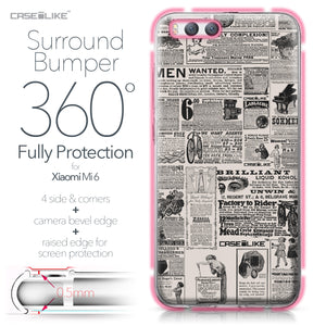 Xiaomi Mi 6 case Vintage Newspaper Advertising 4818 Bumper Case Protection | CASEiLIKE.com