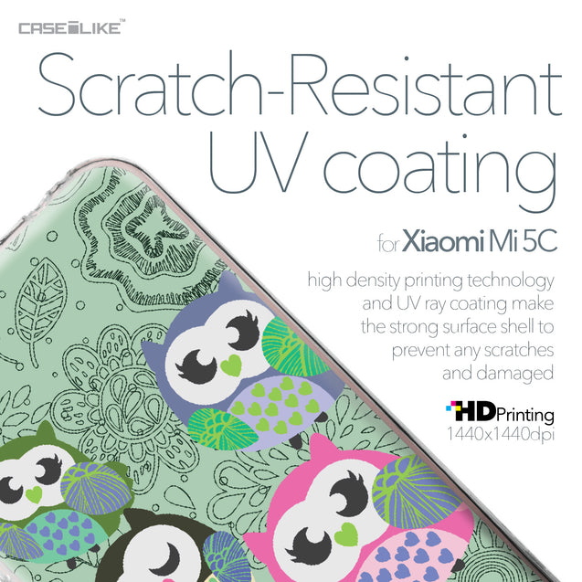 Xiaomi Mi 5C case Owl Graphic Design 3313 with UV-Coating Scratch-Resistant Case | CASEiLIKE.com