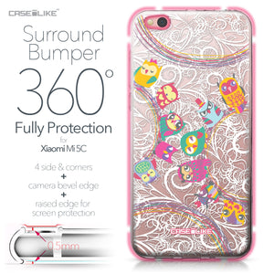 Xiaomi Mi 5C case Owl Graphic Design 3316 Bumper Case Protection | CASEiLIKE.com