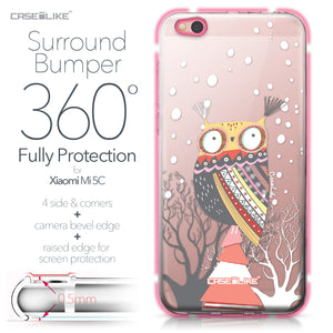 Xiaomi Mi 5C case Owl Graphic Design 3317 Bumper Case Protection | CASEiLIKE.com