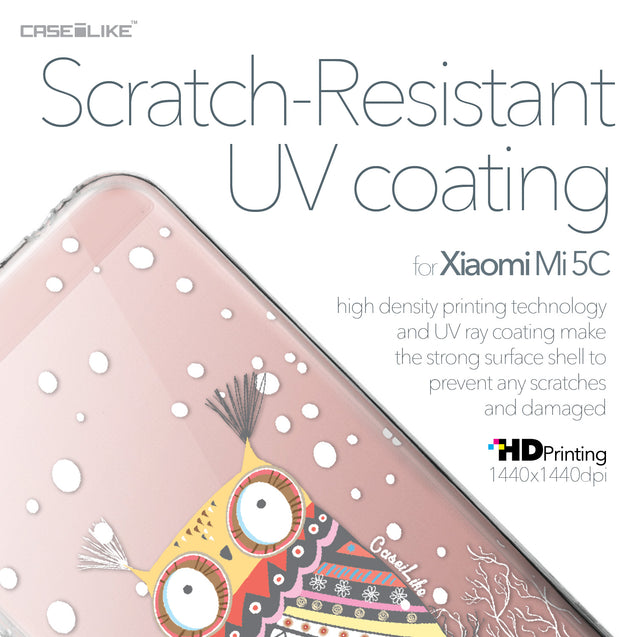 Xiaomi Mi 5C case Owl Graphic Design 3317 with UV-Coating Scratch-Resistant Case | CASEiLIKE.com