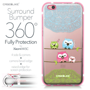 Xiaomi Mi 5C case Owl Graphic Design 3318 Bumper Case Protection | CASEiLIKE.com