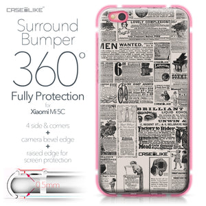 Xiaomi Mi 5C case Vintage Newspaper Advertising 4818 Bumper Case Protection | CASEiLIKE.com