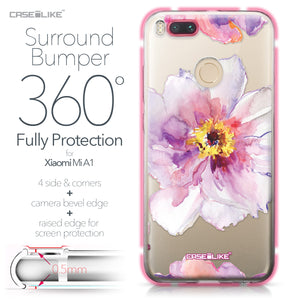 Xiaomi Mi A1 case Watercolor Floral 2231 Bumper Case Protection | CASEiLIKE.com