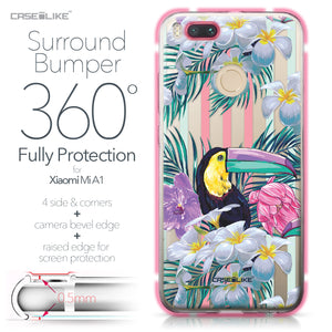 Xiaomi Mi A1 case Tropical Floral 2240 Bumper Case Protection | CASEiLIKE.com